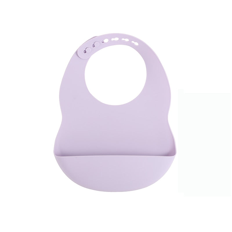 BPA Free Baby Bibs Food Grade Silicone Adjustable Drooling Babador Burp Baby Feeding Tableware Toddler Infant Feeding Tools