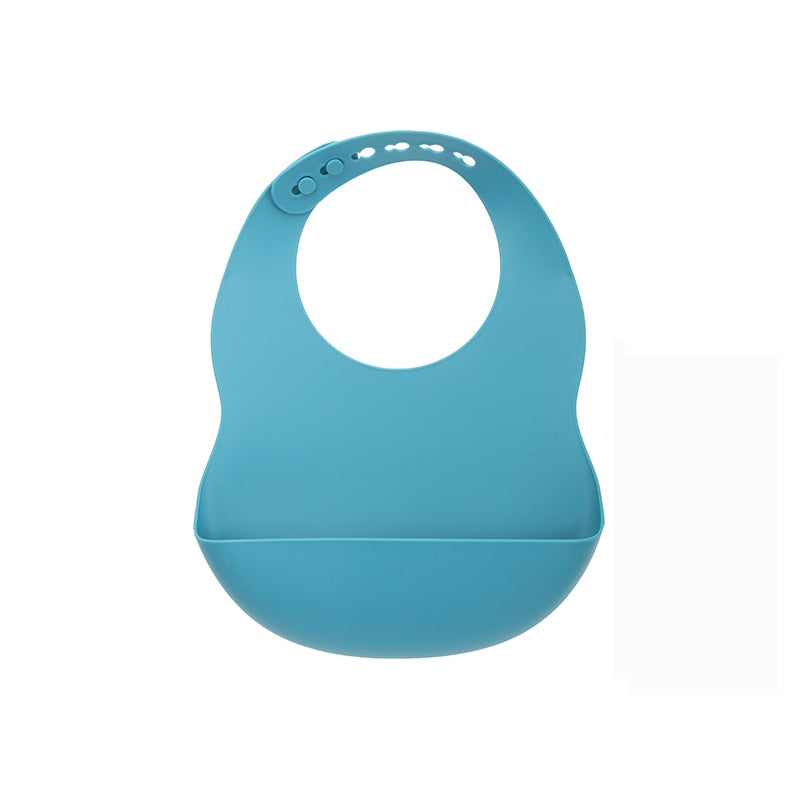 BPA Free Baby Bibs Food Grade Silicone Adjustable Drooling Babador Burp Baby Feeding Tableware Toddler Infant Feeding Tools