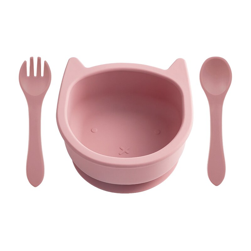 Wholesale New Customized Animal Shaped Bowl Soft Foldable Baby Spoon Food Grade Waterproof  Silicone Baby Tableware