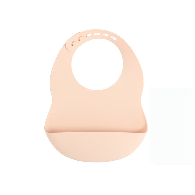 BPA Free Baby Bibs Food Grade Silicone Adjustable Drooling Babador Burp Baby Feeding Tableware Toddler Infant Feeding Tools