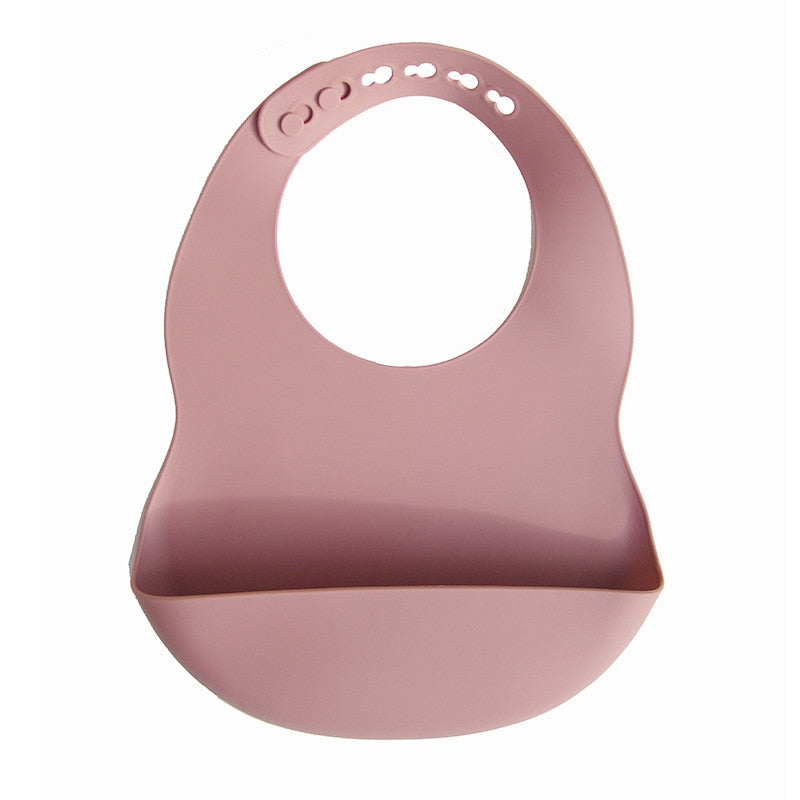 BPA Free Baby Bibs Food Grade Silicone Adjustable Drooling Babador Burp Baby Feeding Tableware Toddler Infant Feeding Tools